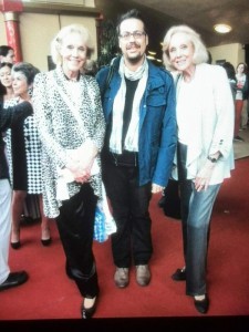 Matteo Tuveri con Alice ed Ellen Kessler a Monaco di Baviera.