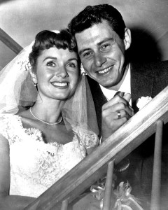 Debbie Reynolds e Eddie Fisher nel 1955 (Public Domain)