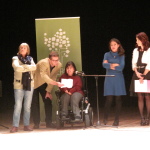 Gli scrittori sardi ricordano Sergio Atzeni, Rossana Copez, l'Assessore Firino e l'Assessore Puggioni, Teatro Massimo, Cagliari, 11 gennaio 2015