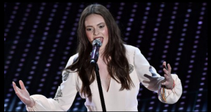 Francesca Michielin sul palco dell'Aristo, Sanremo 2016 (RaiUno©)