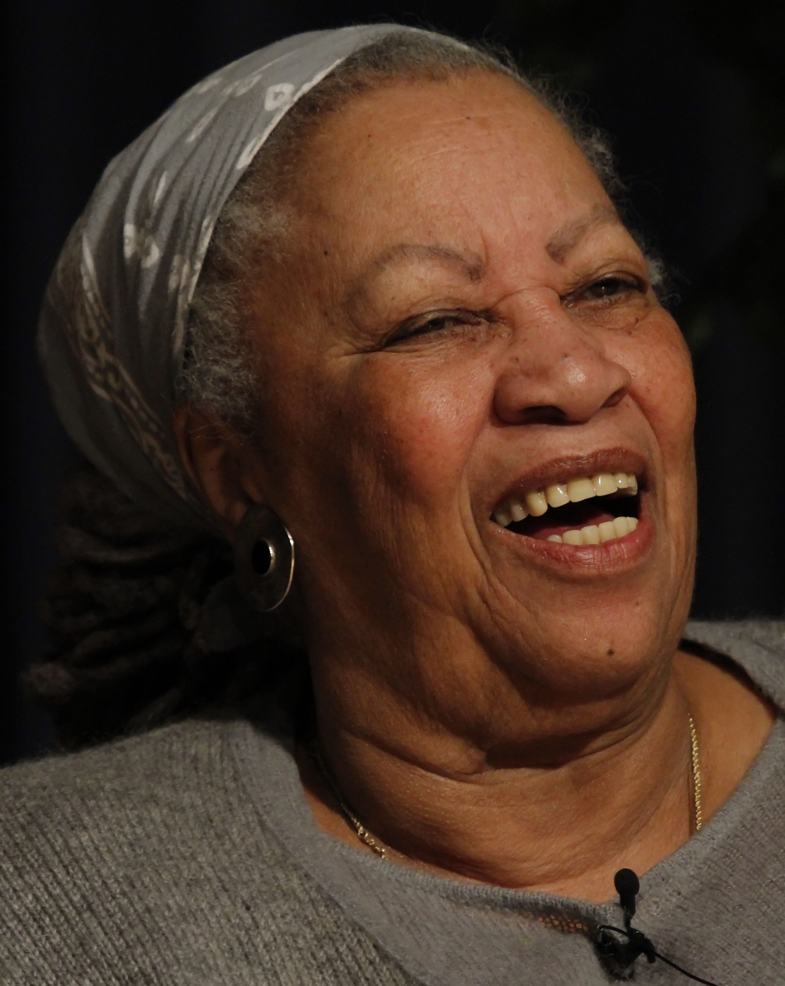 Toni Morrison, lecture at West Point Military Academy in March, 2013. (public domain)