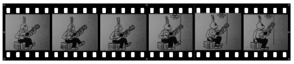 Fotogrammi realizzati in super8 mm. tratti da “Prove di animazione” (1975)