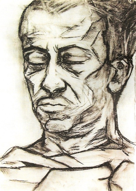 Uomo (carboncino), Lucilla Trapazzo